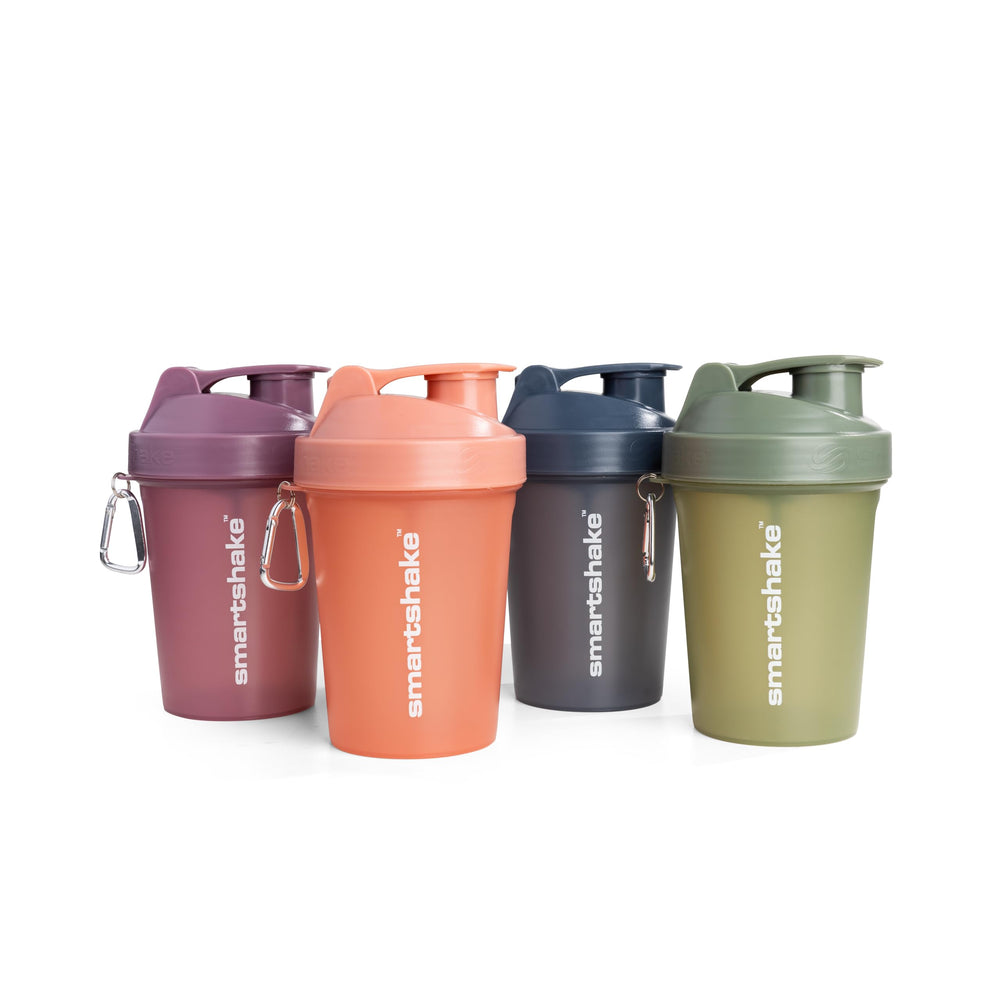 Smartshake Lite pack frontal mostrando las cuatro botellas y sus colores vivos
