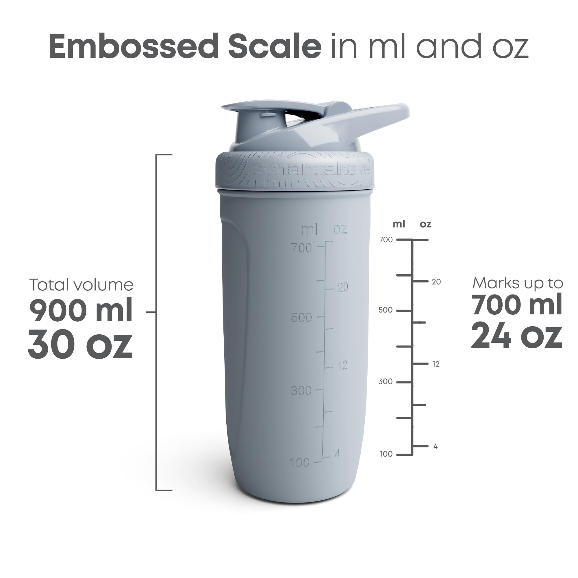 Smartshake rejilla mezcladora en acción mezclando proteína sin ruido ni grumos