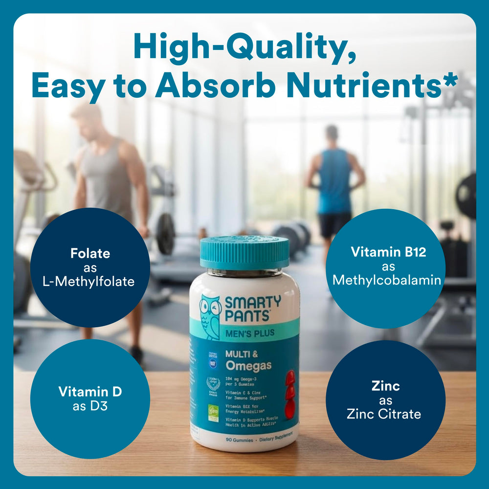 SmartyPants etiqueta nutricional detallada con lista de nutrientes