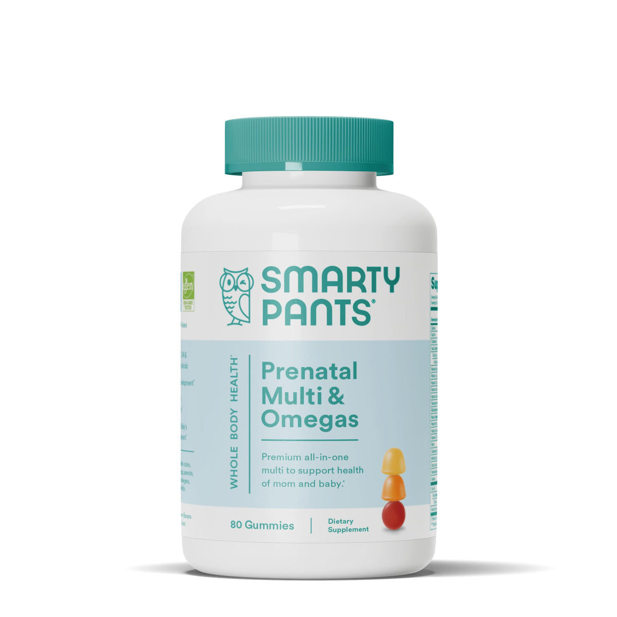 Smartypants frente del empaque mostrando 80 unidades y beneficio claridad