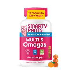 SmartyPants botella frontal mostrando etiqueta y beneficios