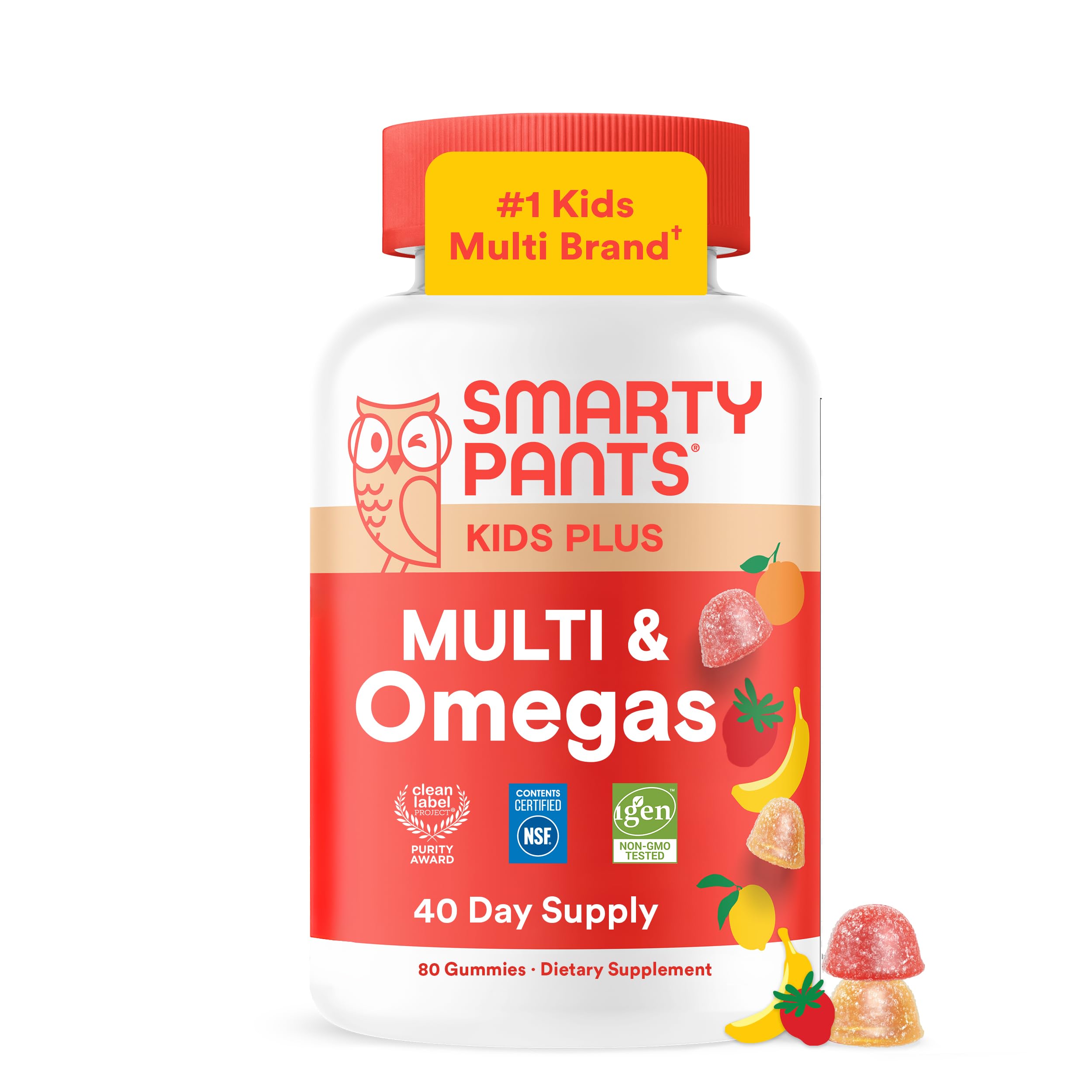 SmartyPants envase frontal mostrando la etiqueta y beneficios