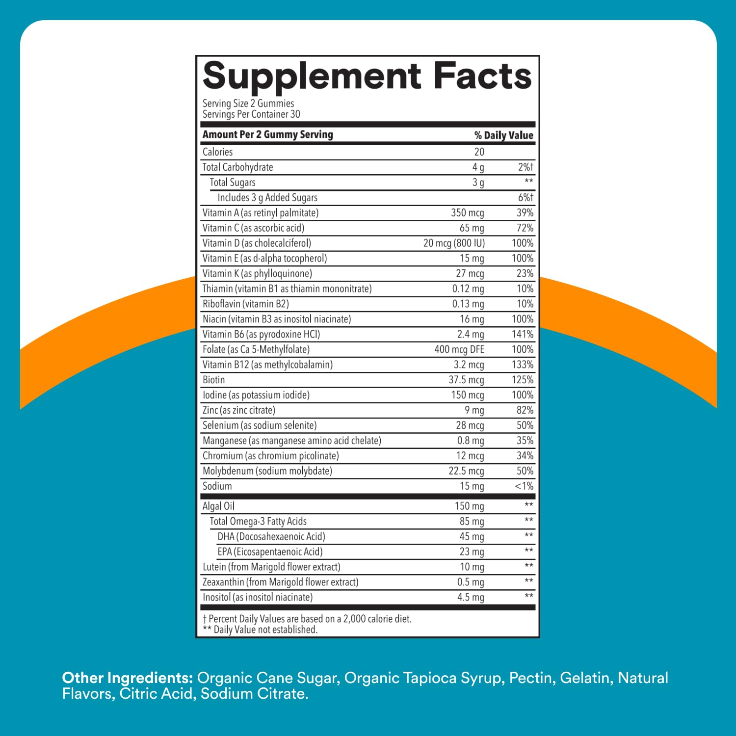 Smartypants algal oil como fuente de DHA visualizando origen vegetal omega-3
