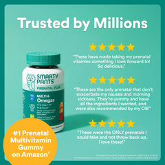 SmartyPants etiqueta nutricional e ingredientes en enfoque legible