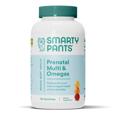 SmartyPants frasco frontal mostrando etiqueta clara y beneficios