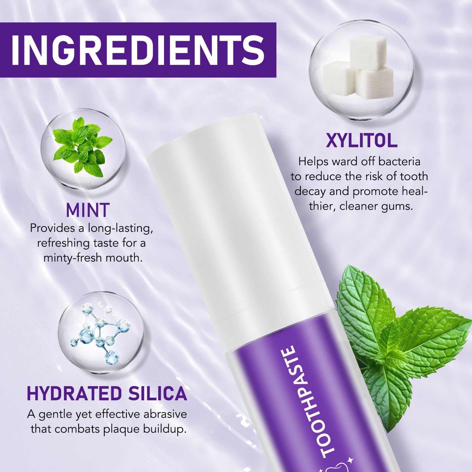 Smddx textura de gel morado, claridad de pigmento y suavidad