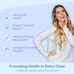 SmildeHeal primer plano de textura de gominola que sugiere suavidad y digestión fácil