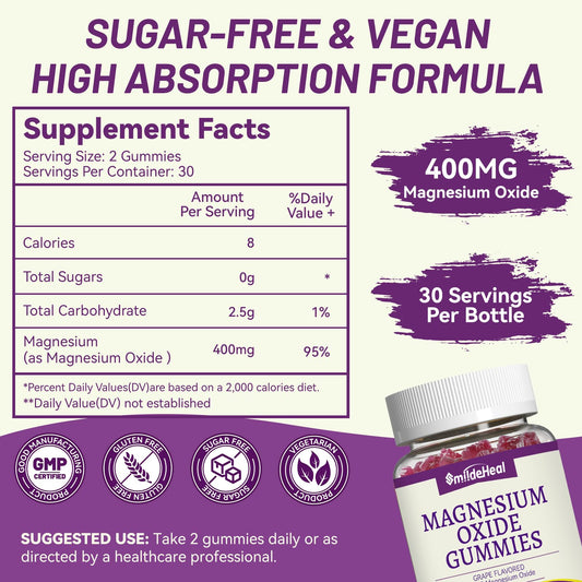 Textura suave de gomitas SmildeHeal para masticar con facilidad.