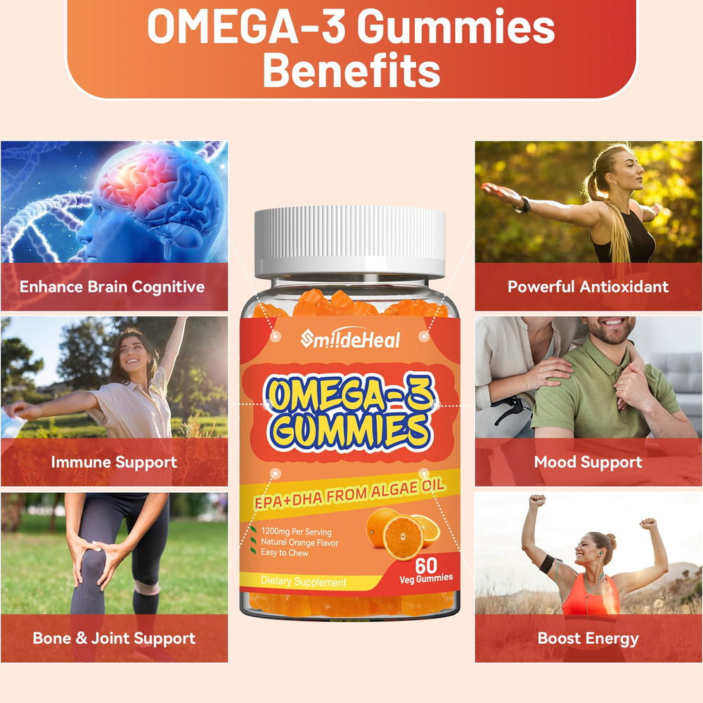 SmildeHeal surtido de gomitas mostrando color natural y forma
