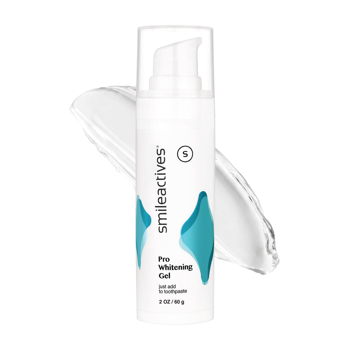 Smileactives empaque frontal mostrando el producto y beneficio de blanqueo