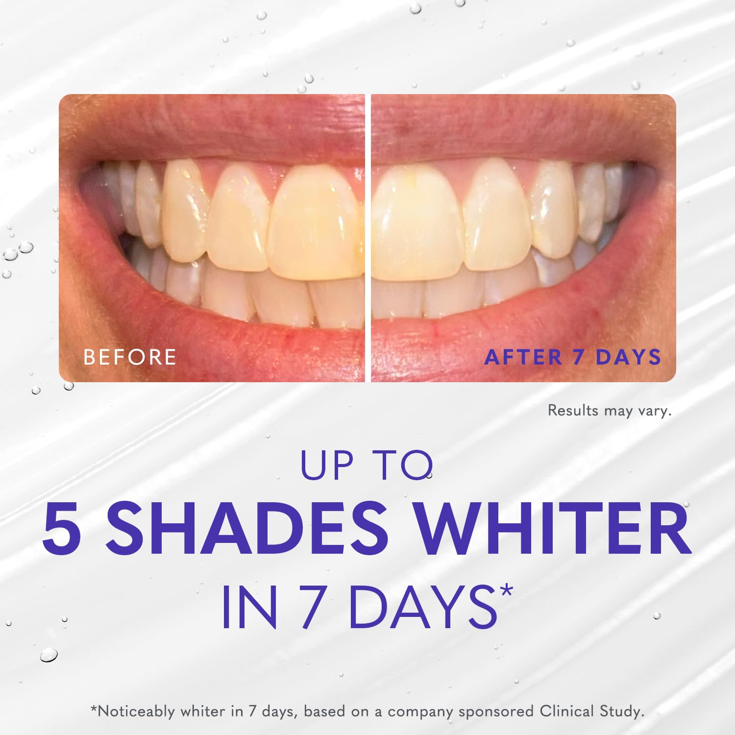 smileactives gel mezclado con pasta durante el cepillado diario