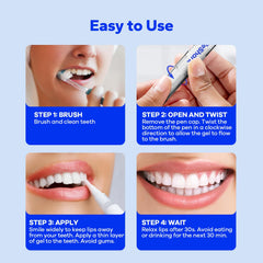 SmileShark estilo de vida: persona aplicando gel antes de una reunión, sonrisa preparada