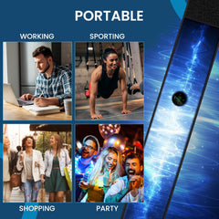 Smiofo tamaño comparado con manos para visualizar portabilidad y fácil transporte