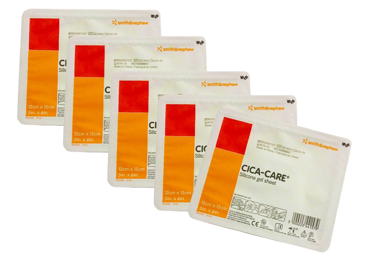 Smith & Nephew Cica Care vista frontal del empaque estéril y lámina, protección flexible
