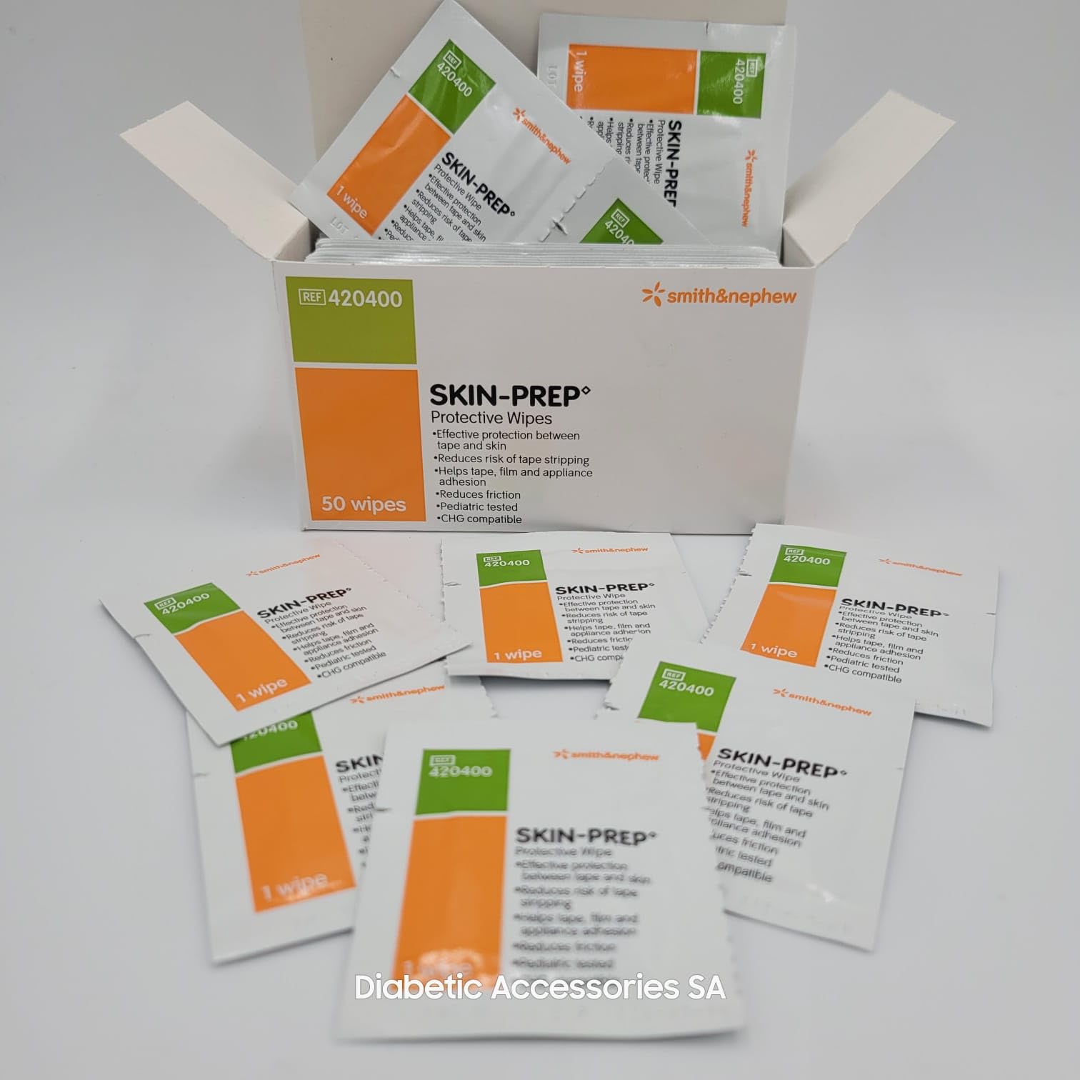 Smith & Nephew etiqueta con código 420400 claridad de producto y lote