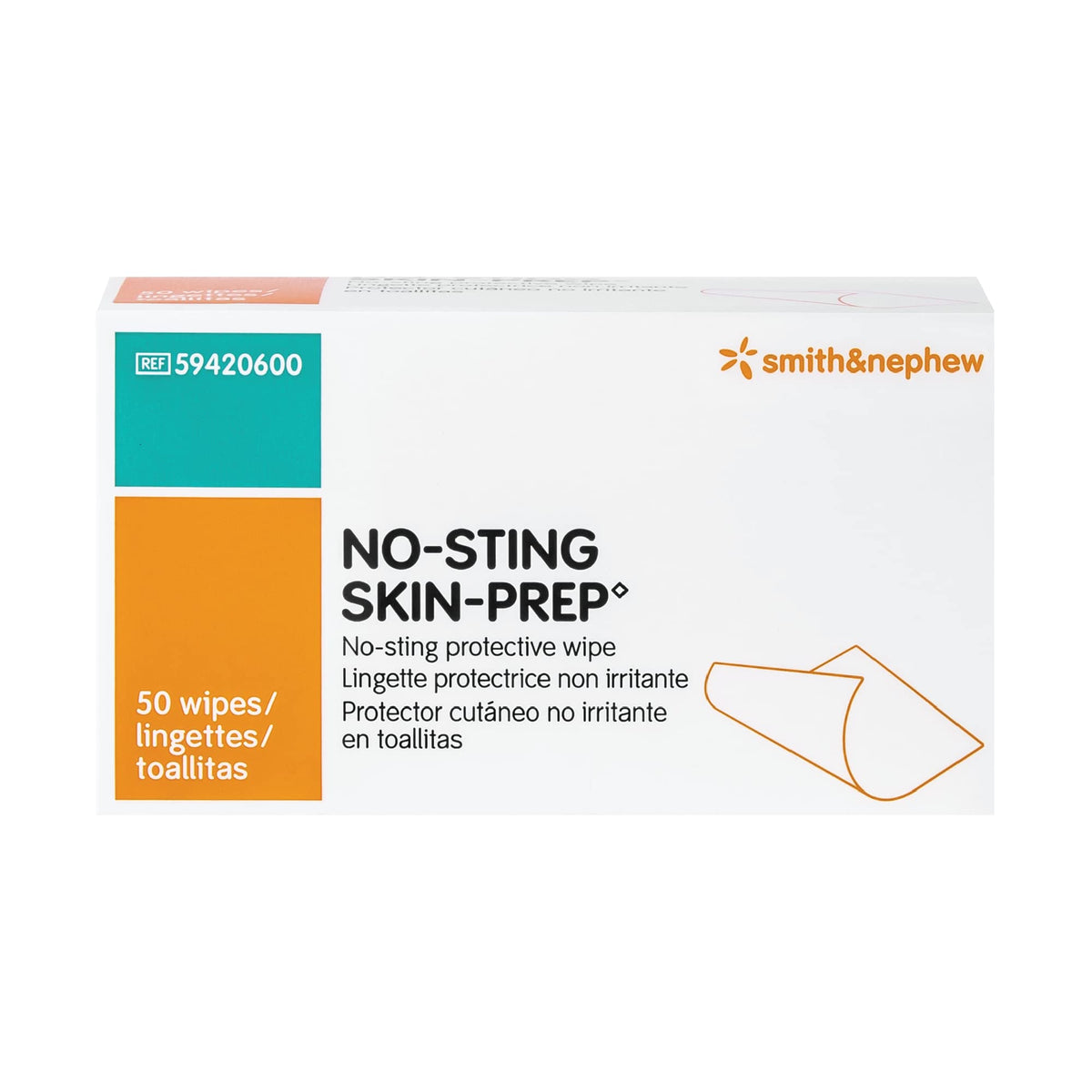 Smith & Nephew empaque frontal de la caja, facilita almacenamiento seguro
