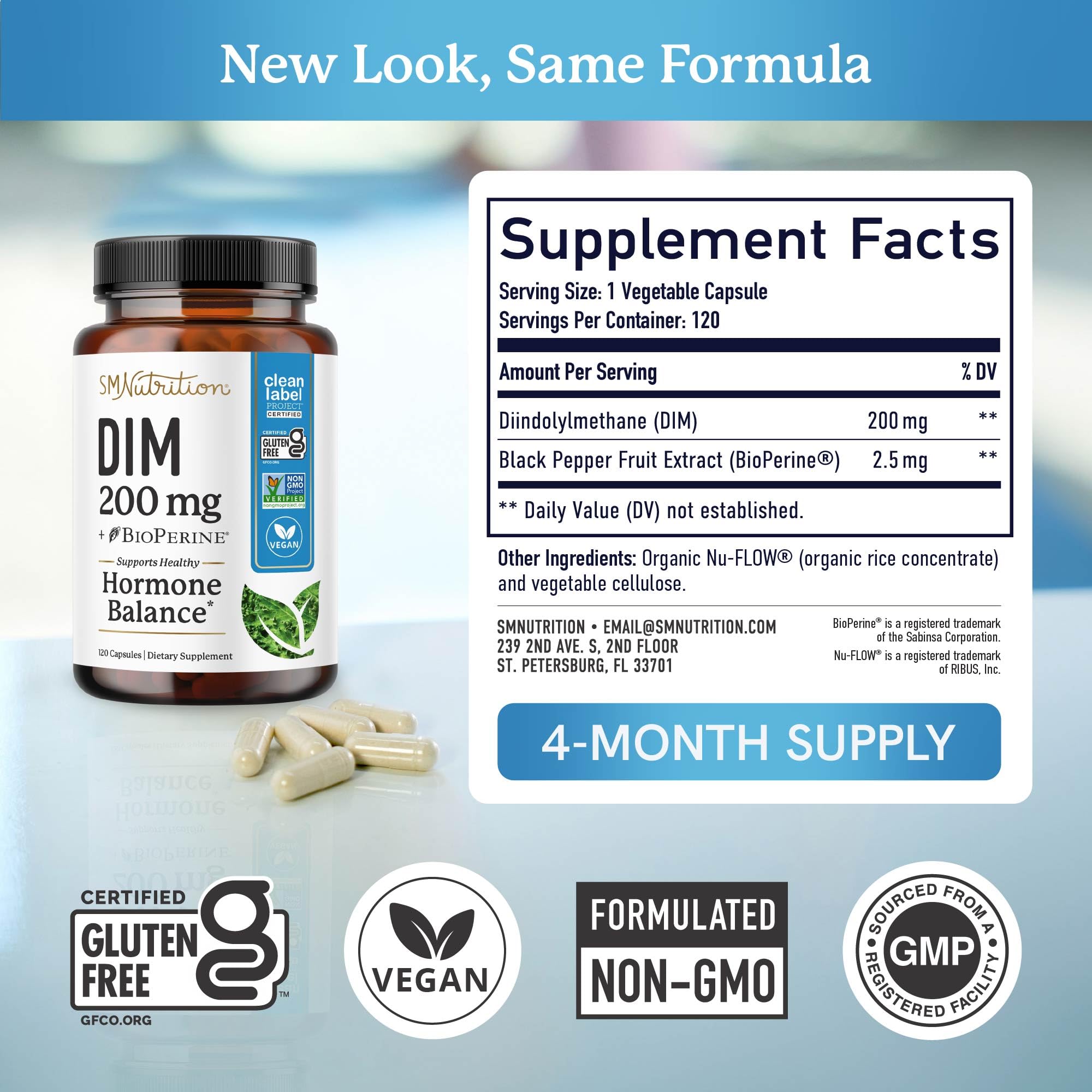 SMNutrition mano sosteniendo una cápsula, dosis única diaria conveniente