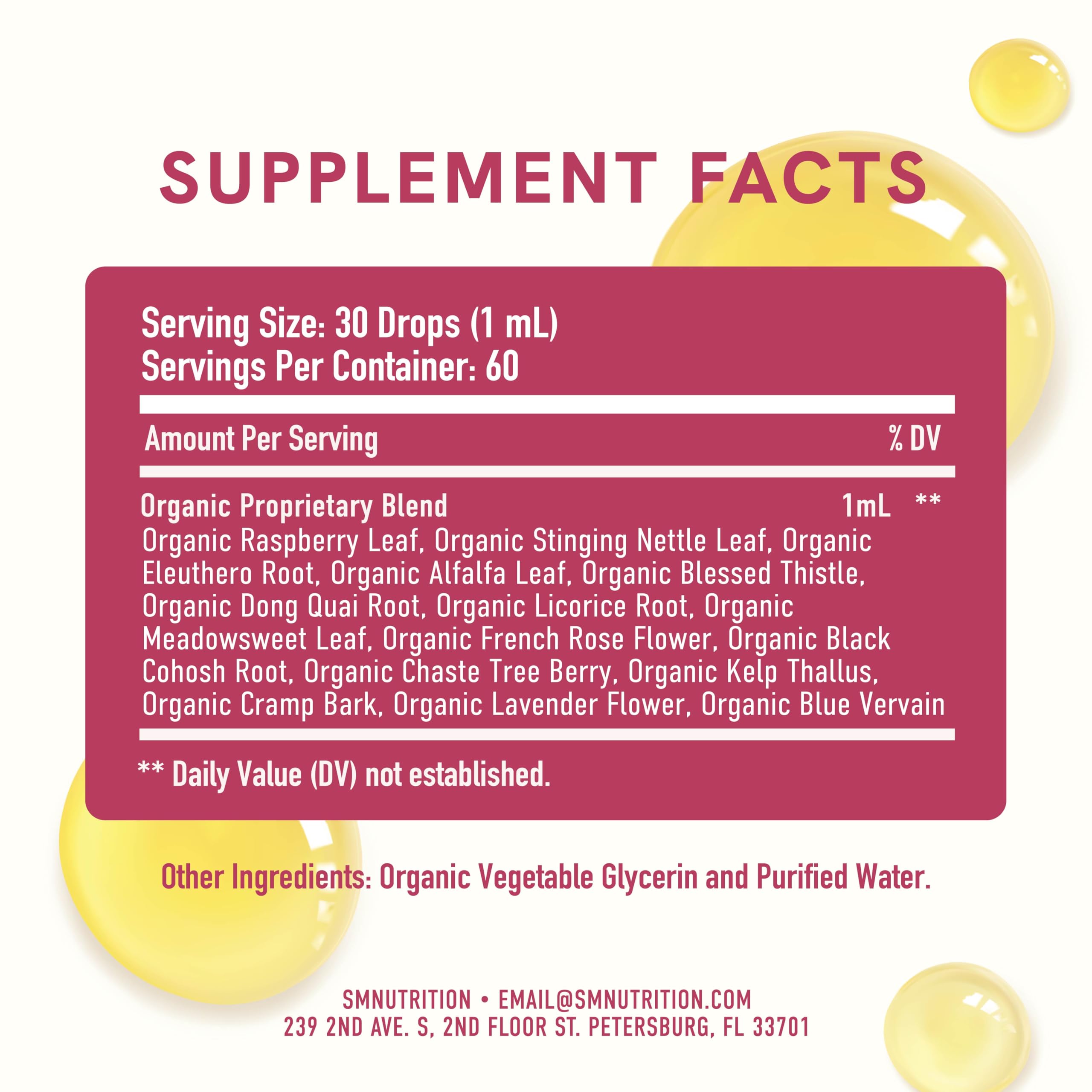 SMNutrition etiqueta legible con lista de ingredientes y calidad