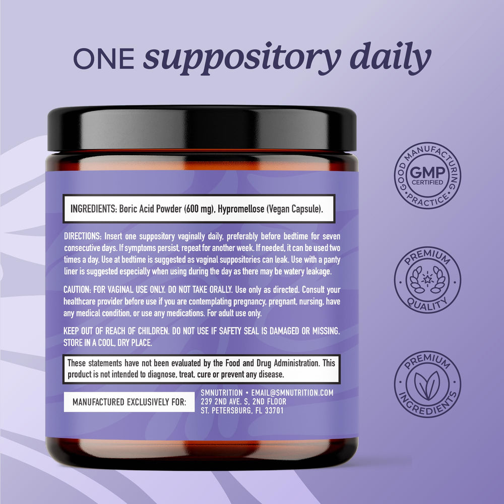 SMNutrition etiqueta con instrucciones claras para uso seguro y dosificación