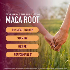 Detalle de la textura gomosa de SMNutrition Maca Root que ilustra fácil masticación
