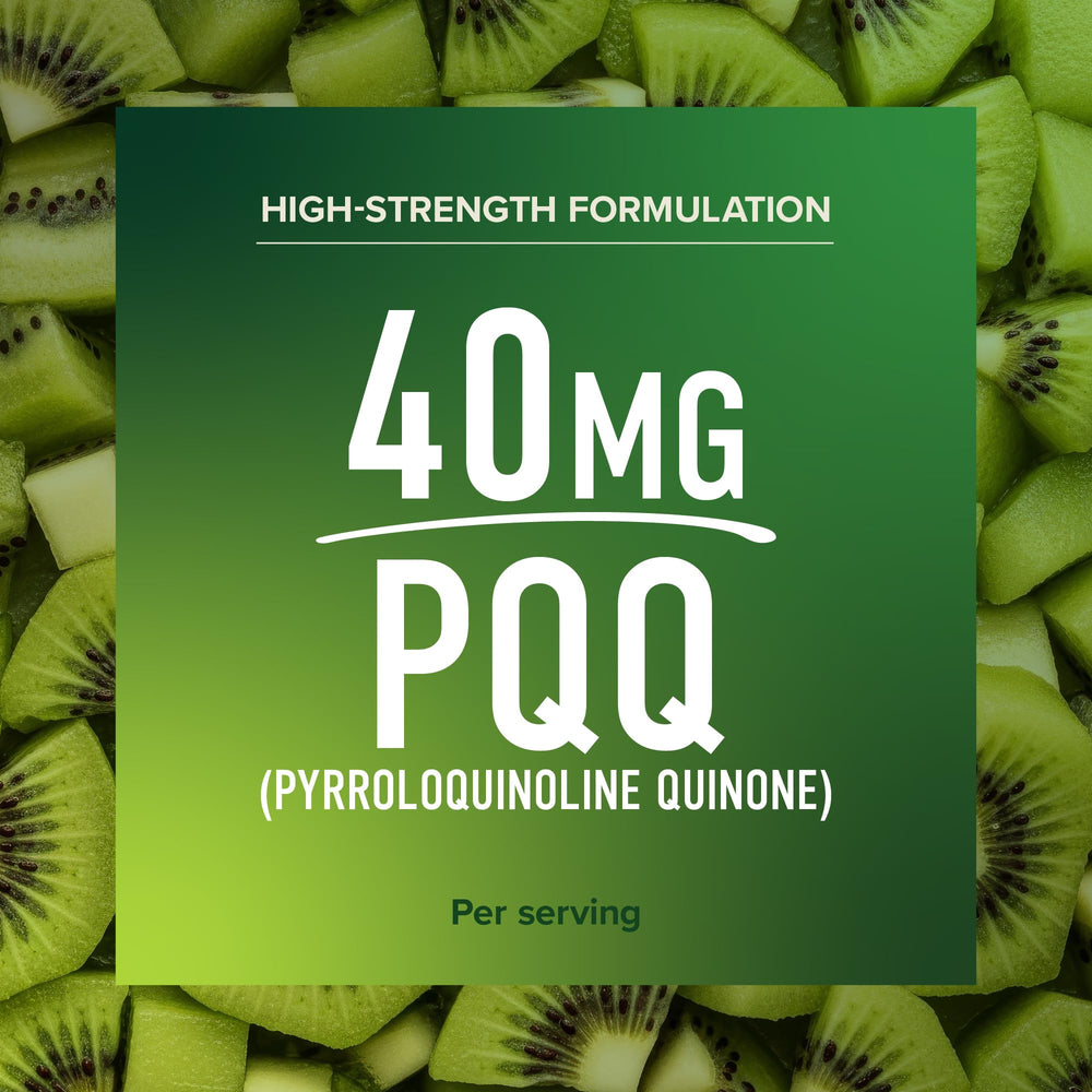 Detalle del ingrediente en polvo SMNutrition PQQ ilustrando concentración 40 mg