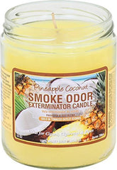 Smoke Odor Exterminator frasco frontal mostrando etiqueta y beneficio neutralizar olores