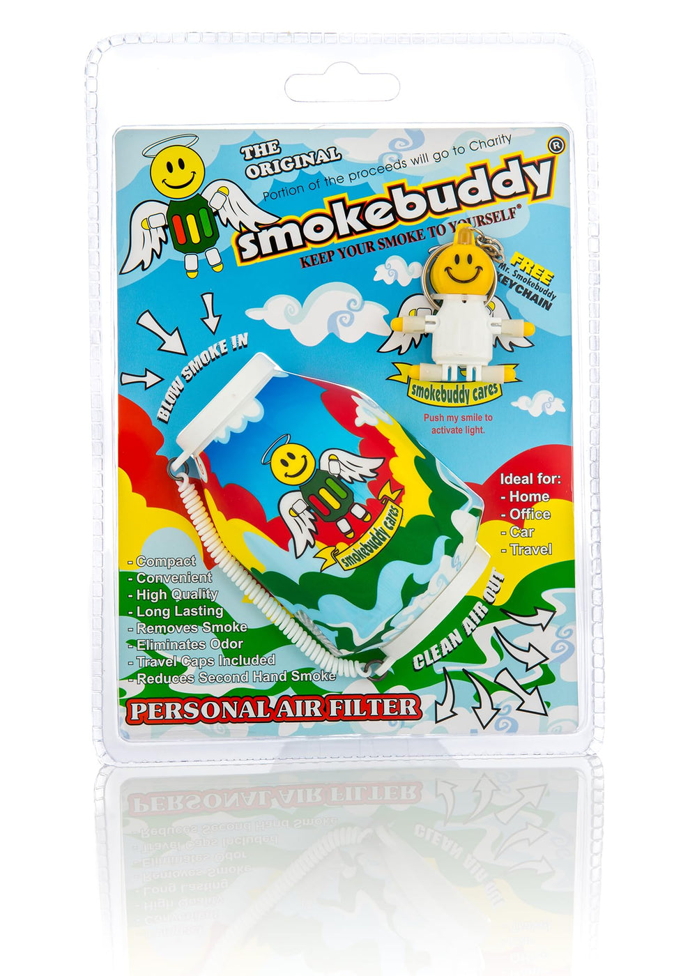 smokebuddy vista frontal compacto y discreto reduce olores