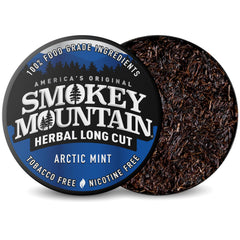 Smokey Mountain lata abierta con contenido visible y aroma mentolado