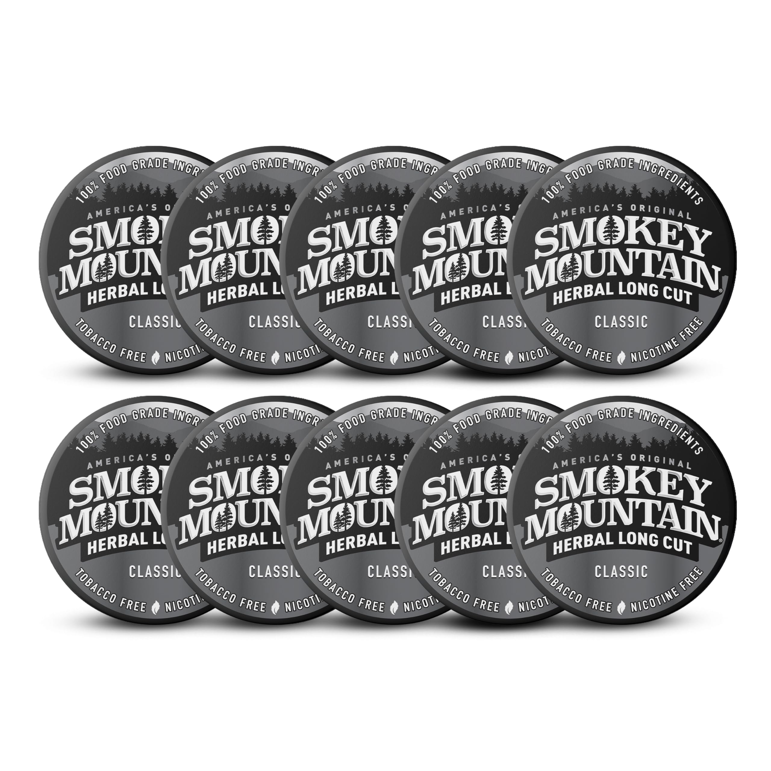 Smokey Mountain lata frontal Classic mostrando envase y beneficio frescura