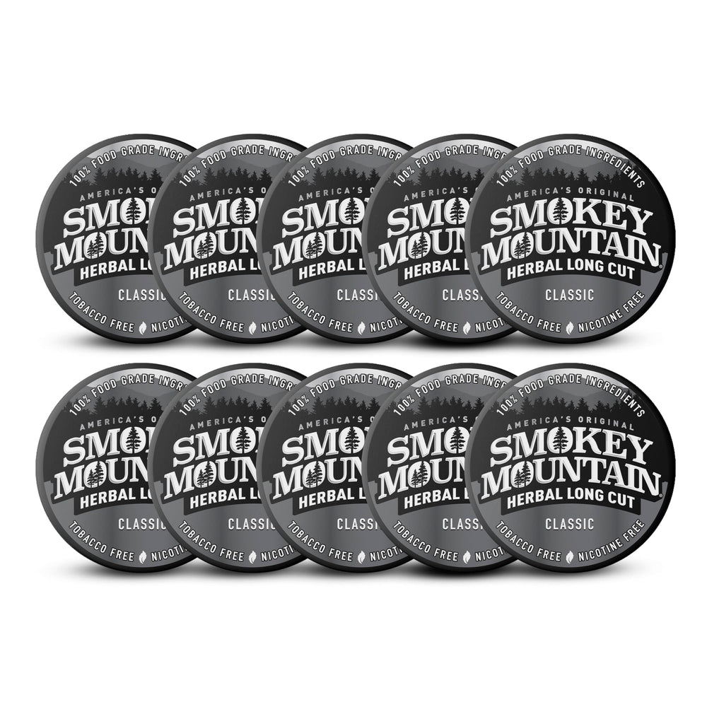 Smokey Mountain lata frontal Classic mostrando envase y beneficio frescura
