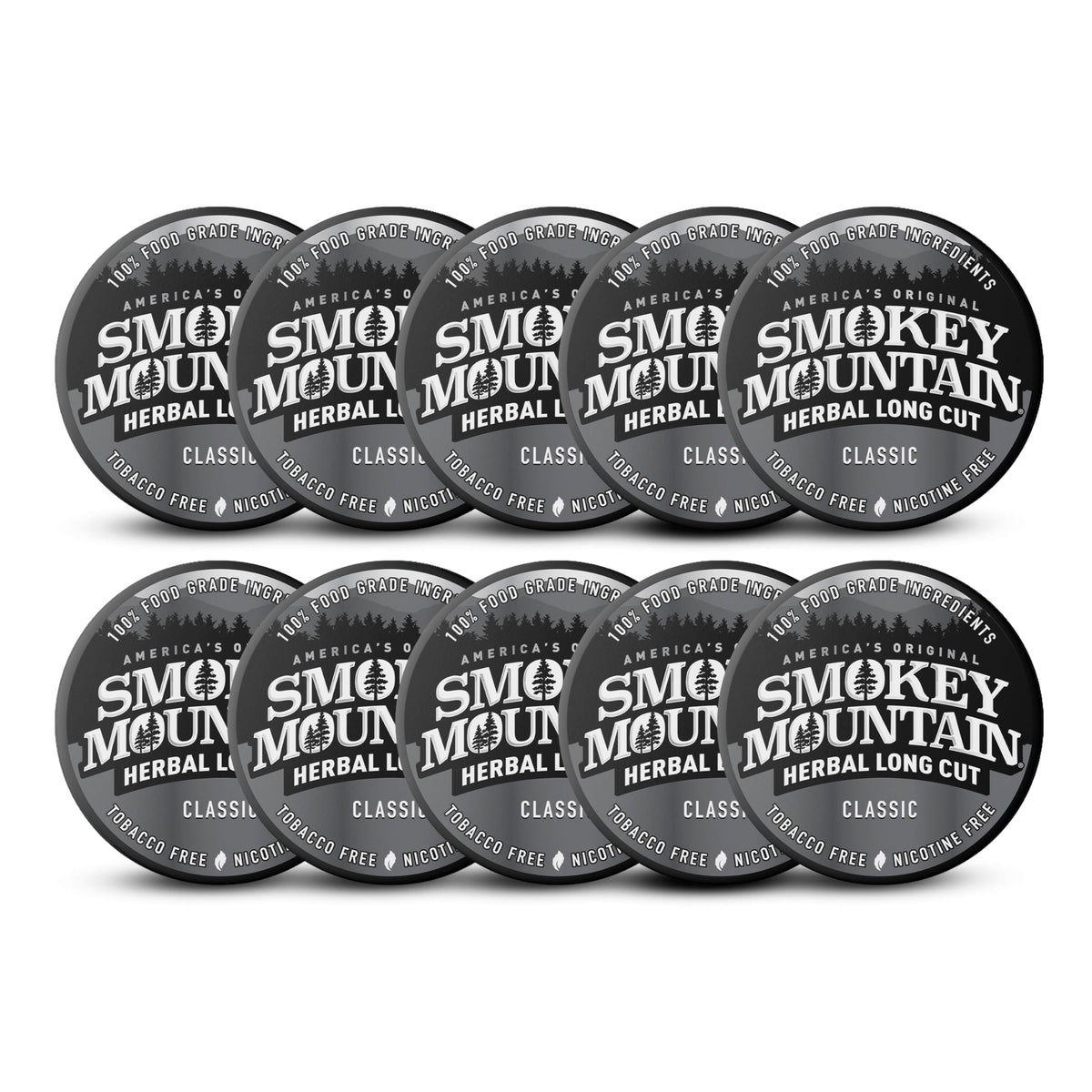Smokey Mountain lata frontal Classic mostrando envase y beneficio frescura