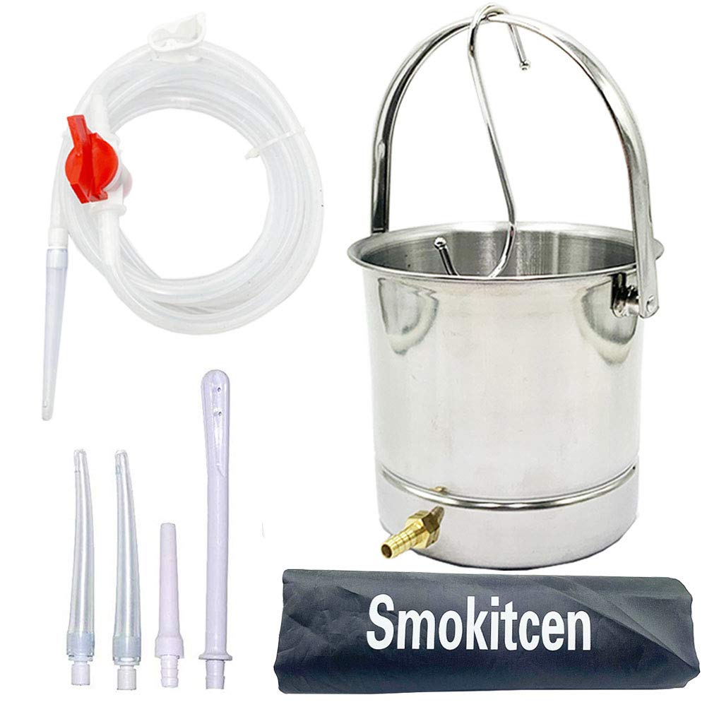 Smokitcen cubeta frontal acero inoxidable, fácil limpieza y durabilidad
