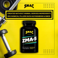 SNAC ZMA-5 detalle de la textura de la cápsula, sellado consistente