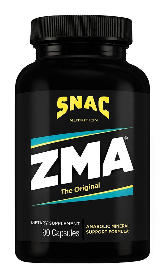 SNAC ZMA frente del envase mostrando presentación y beneficios