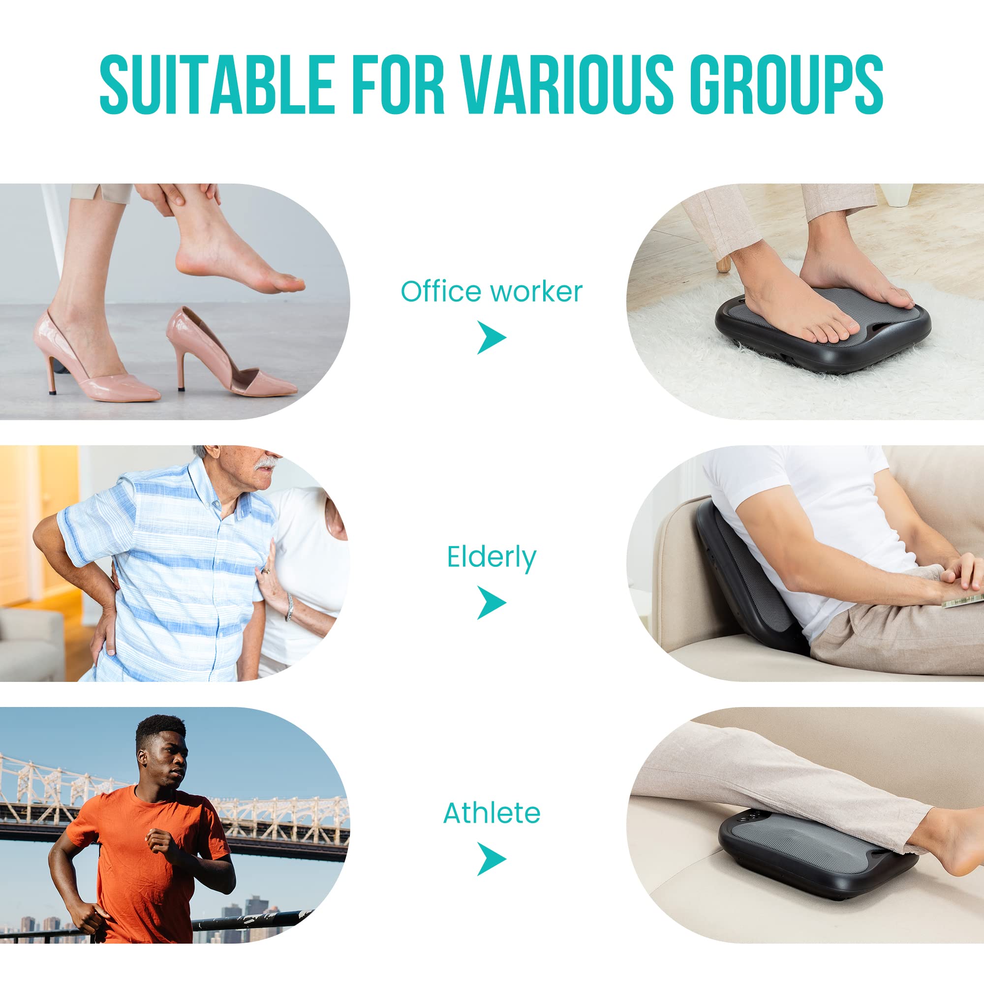 Snailax comparación de tamaño con zapato mostrando capacidad para pies grandes