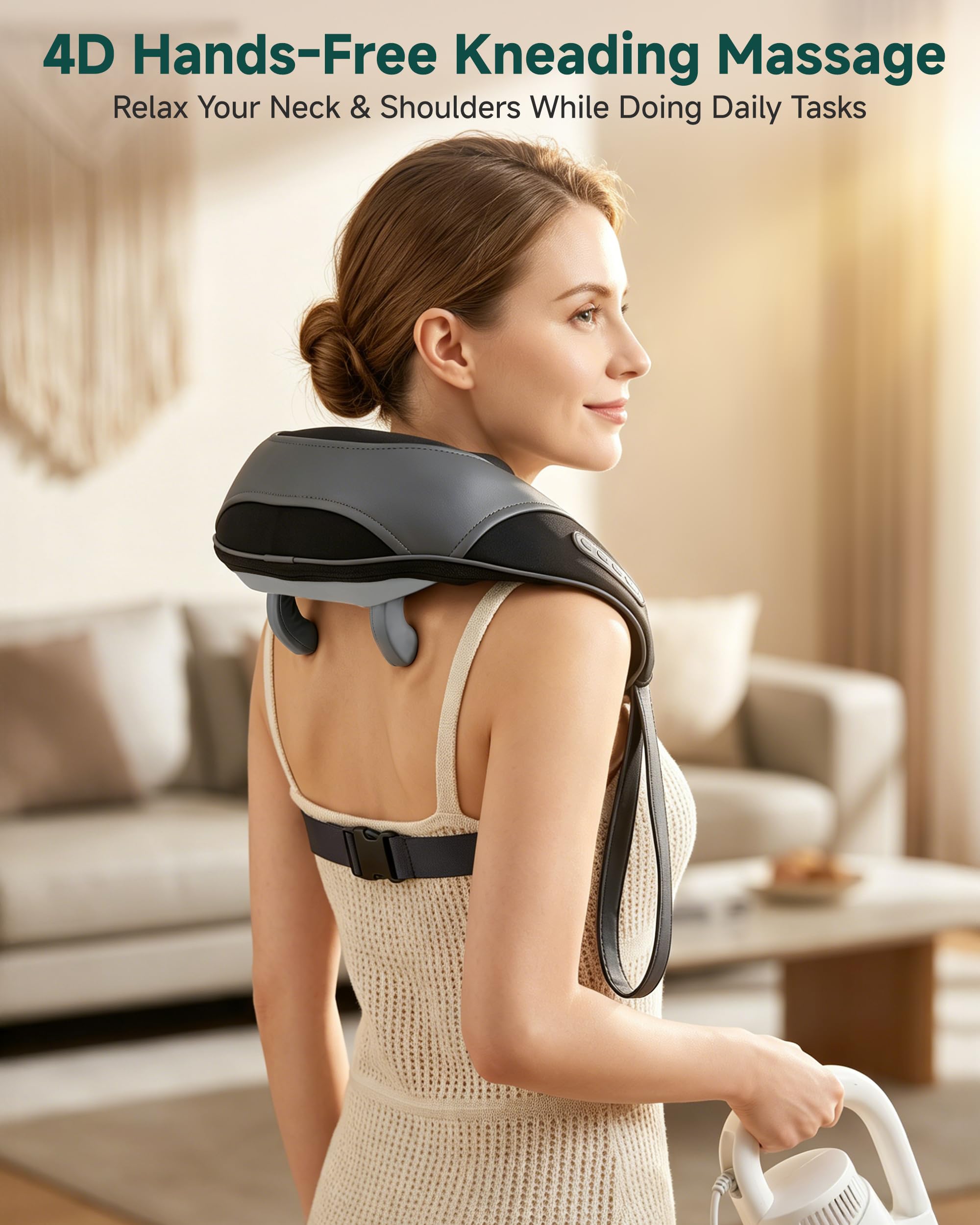 Snailax detalle de nodos de amasamiento mostrando acción shiatsu