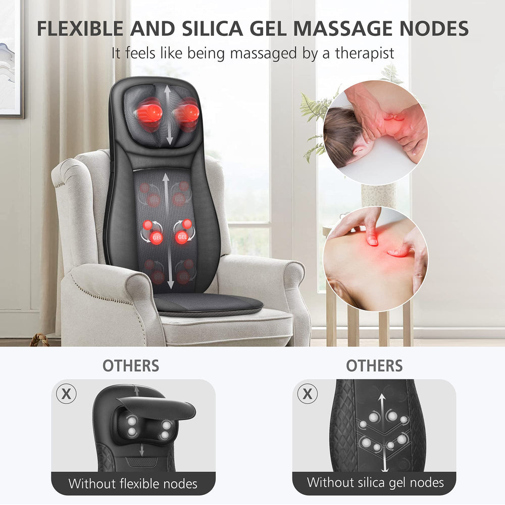Snailax close-up de los nodos shiatsu que ofrecen masaje profundo