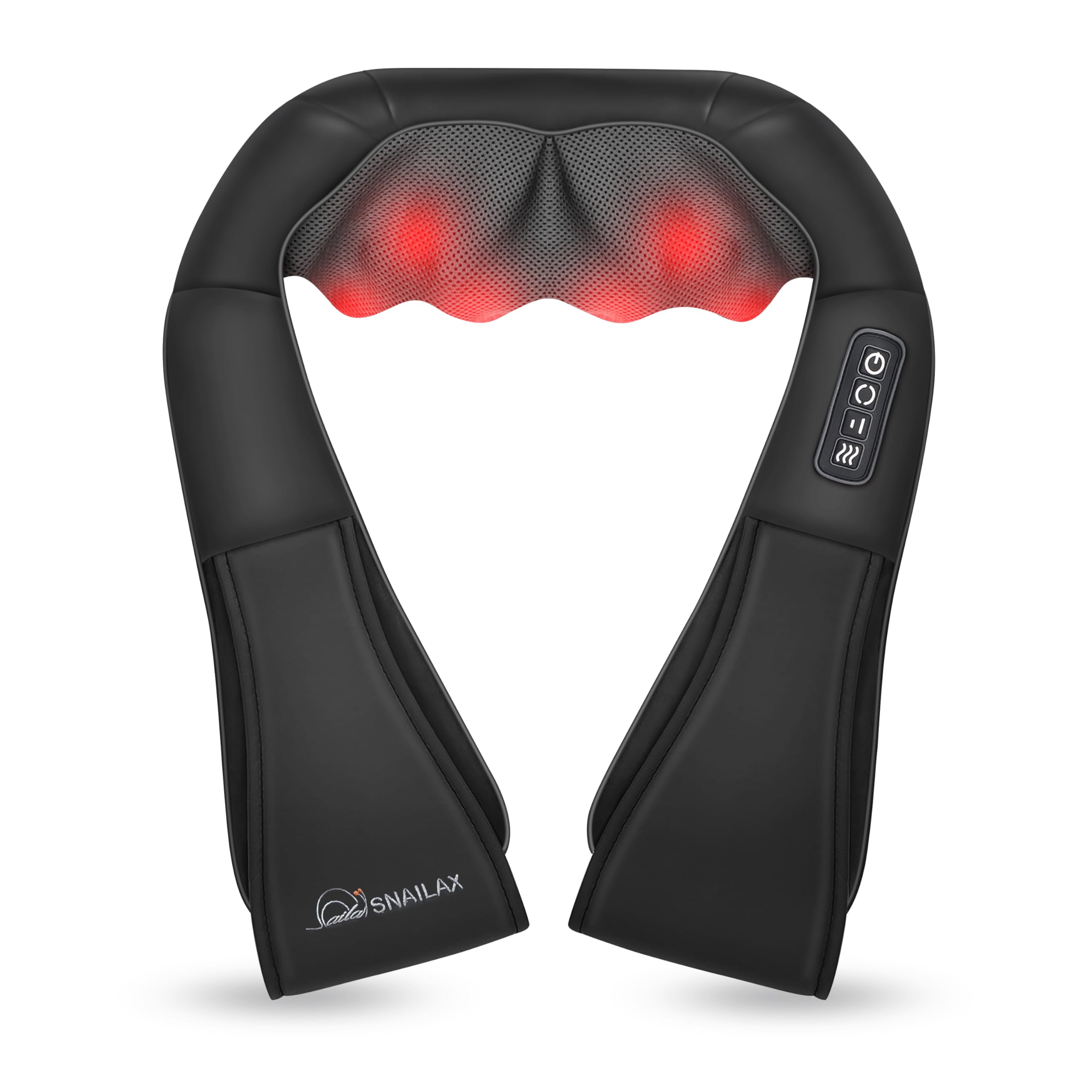 Snailax vista frontal del masajeador mostrando diseño ergonómico y confort