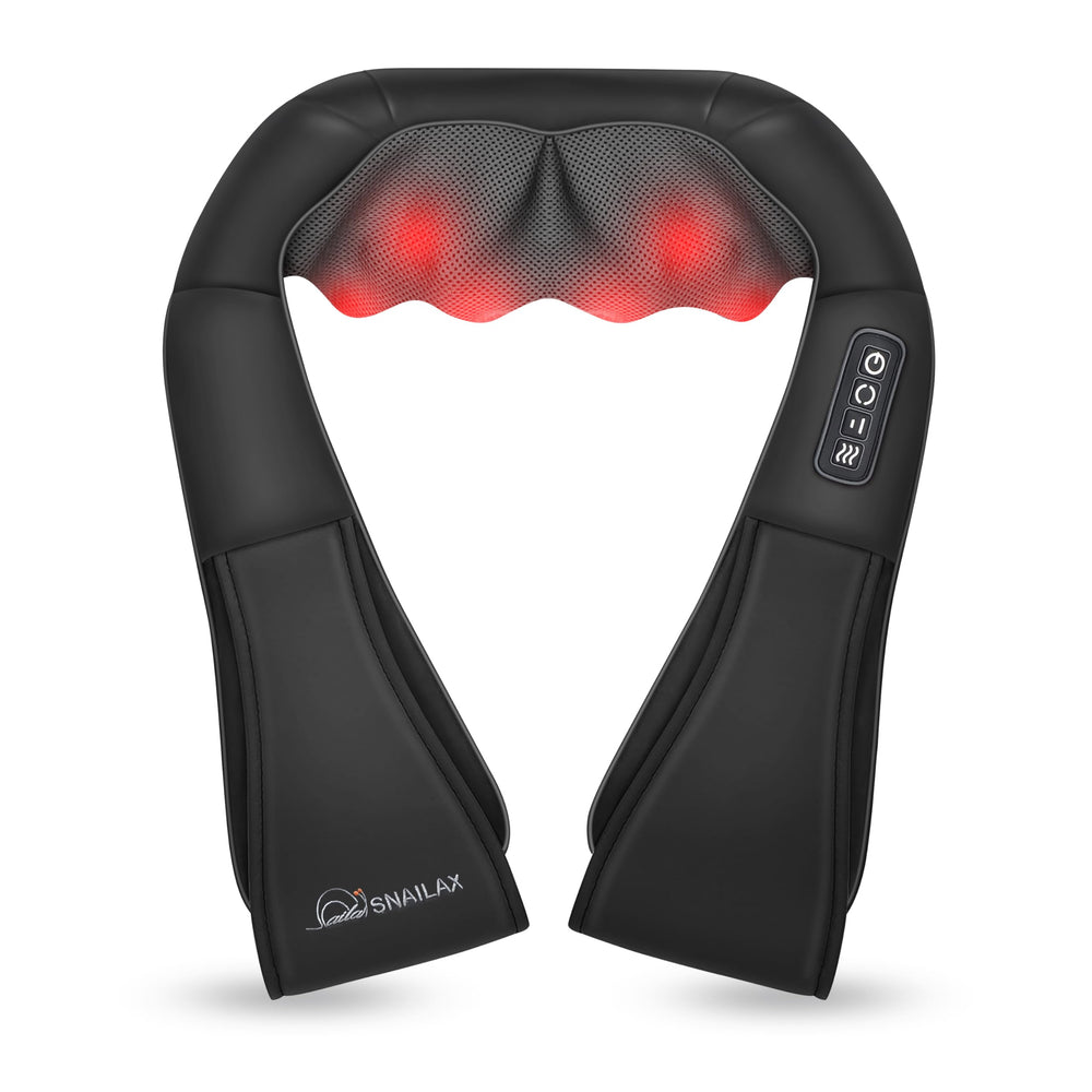 Snailax vista frontal del masajeador mostrando diseño ergonómico y confort