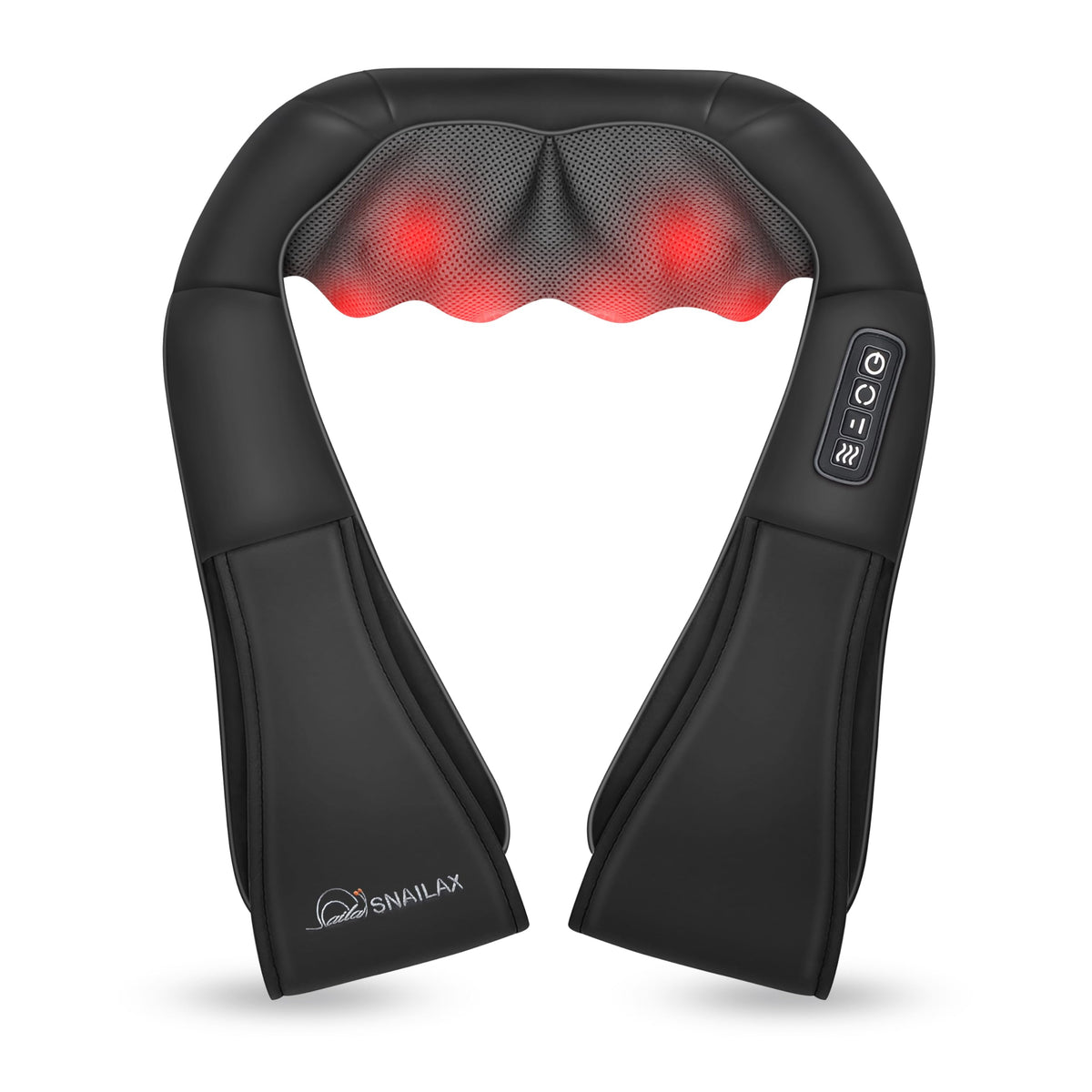 Snailax vista frontal del masajeador mostrando diseño ergonómico y confort