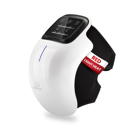 Snailax vista frontal de la envoltura para rodilla con ajuste cómodo