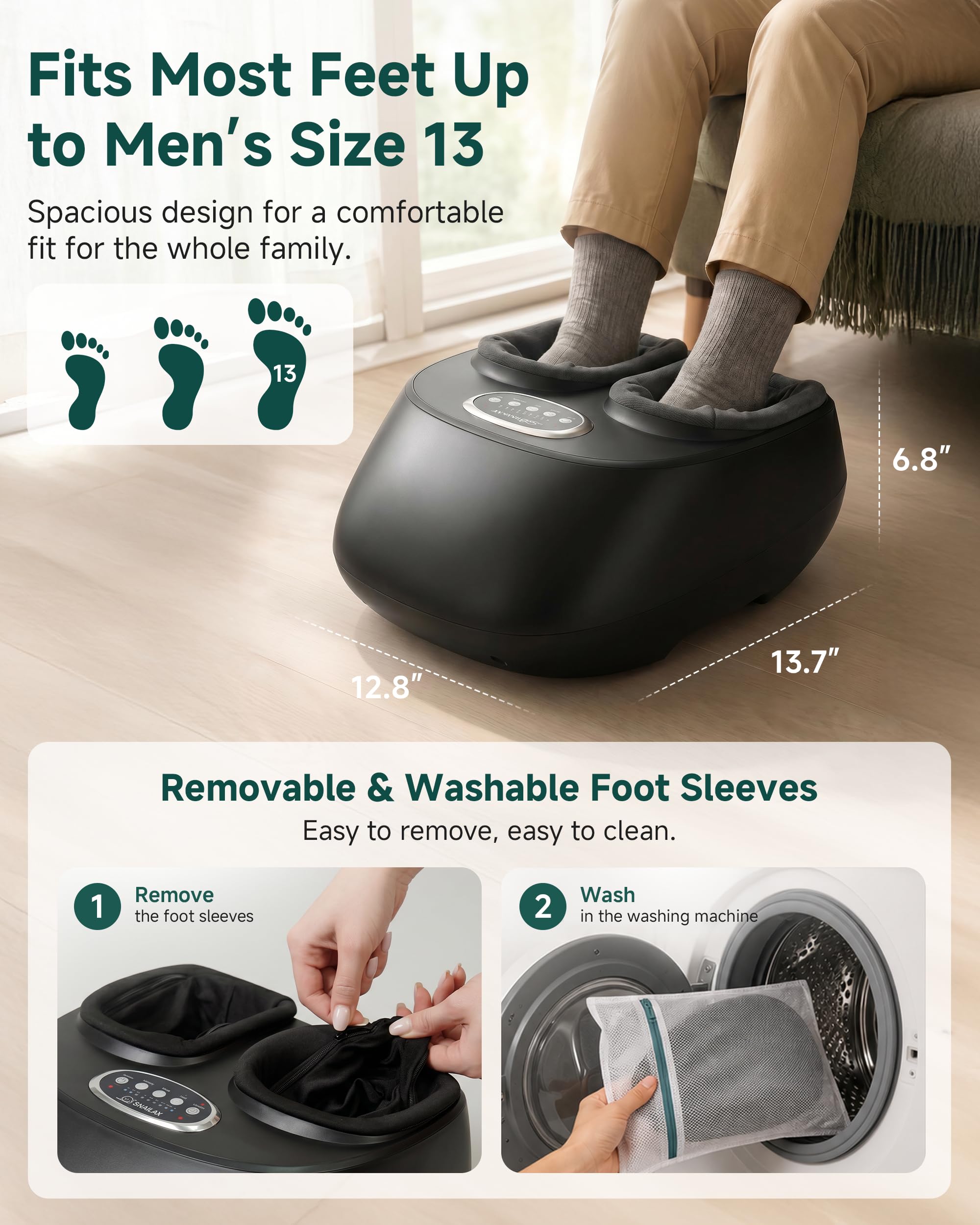 Snailax con adaptador de corriente 100–240V listo para uso en casa o viaje