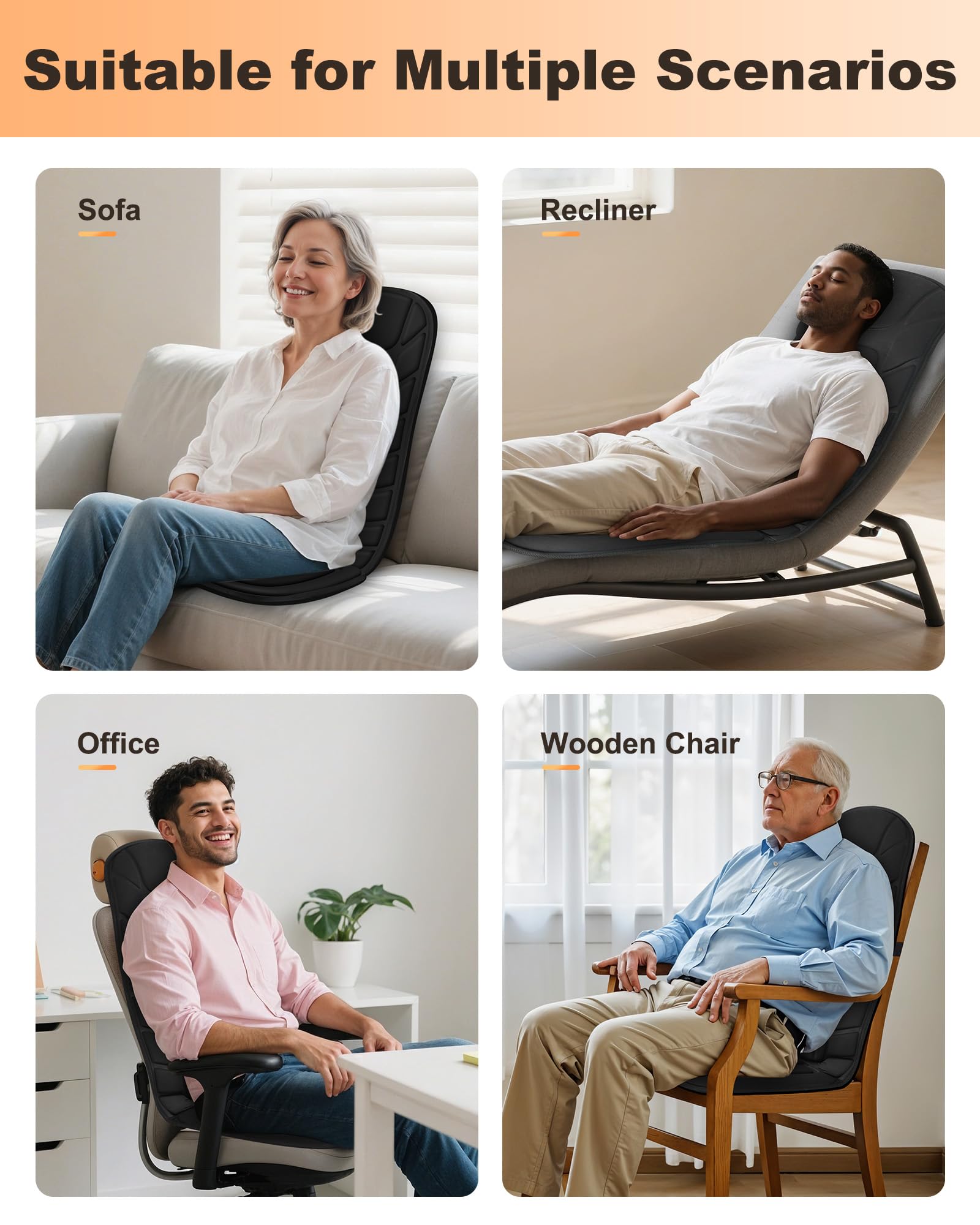 Snailax panel de control ergonómico con modos e intensidad ajustable