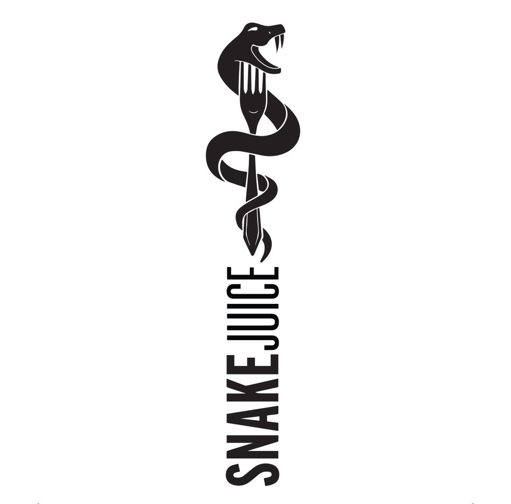 SNAKE Juice caja abierta con sticks presentando formato por porción