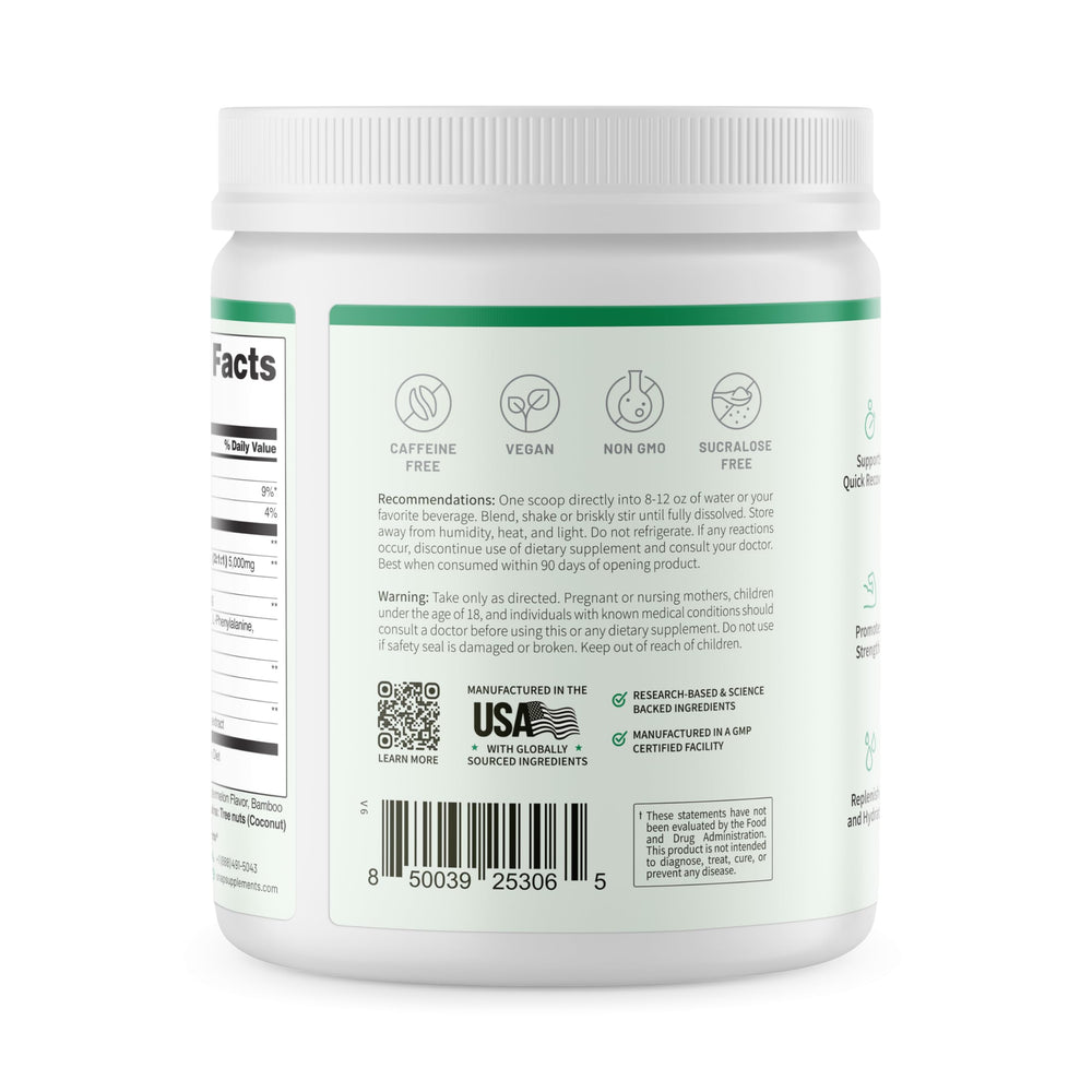 Atleta en gimnasio usando Snap Supplements BCAA, energía y soporte durante entrenamiento