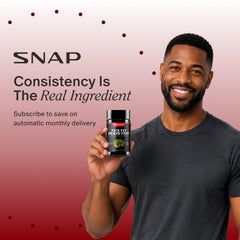 Snap Supplements varias botellas en almacén demostrando disponibilidad