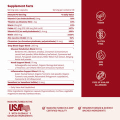 Snap Supplements sello GMP en caja, resalta control de calidad
