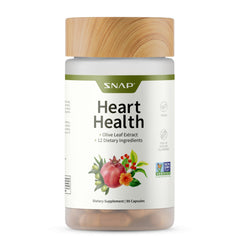 Snap Supplements frontal del envase mostrando etiqueta clara y beneficios
