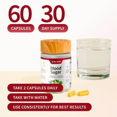 Snap Supplements botella abierta con 60 cápsulas, indica cantidad exacta