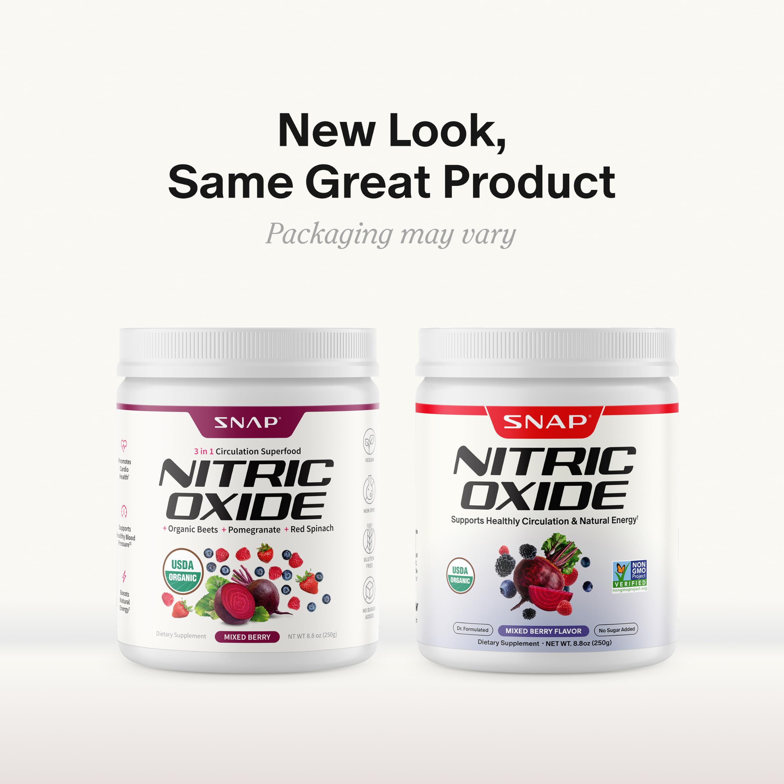 Snap Supplements sello USDA Organic en frasco, confianza y calidad orgánica